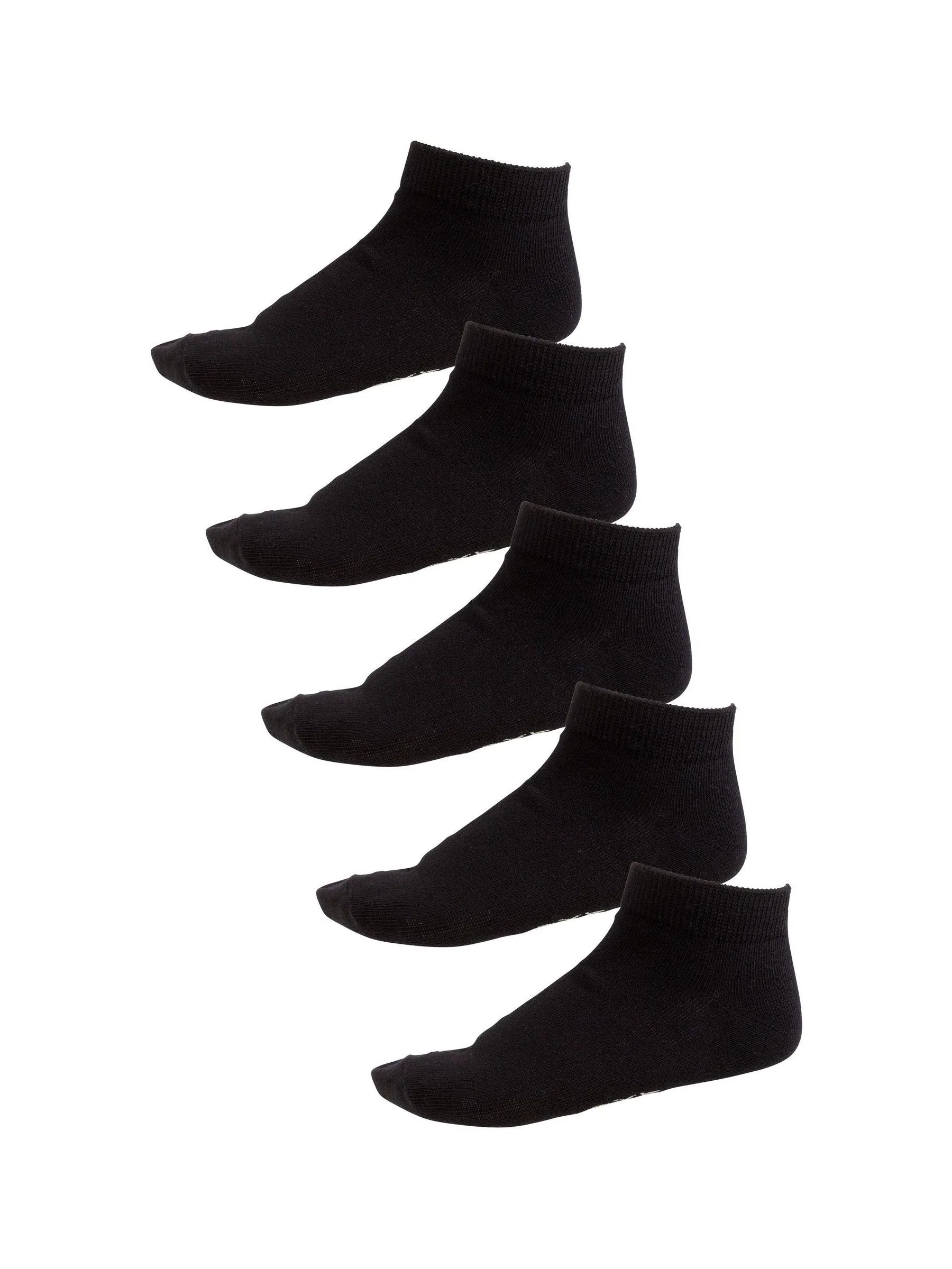 Black 5 Pack Men's Trainer Socks - Image 2