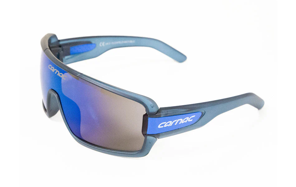 Carnac Feldman Sunglasses / Matt Crystal Navy Blue  / Blue Revo - Image 5