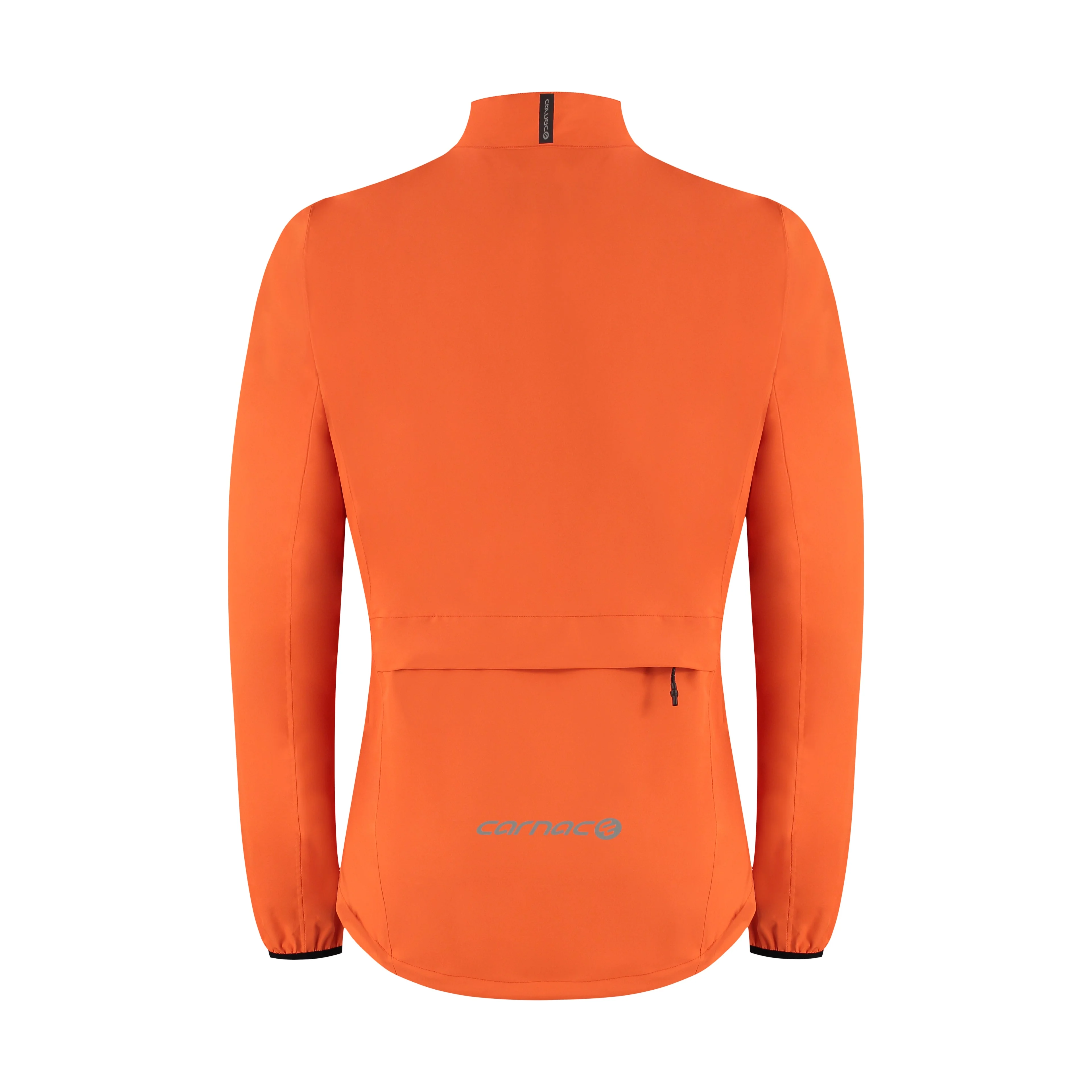 Carnac Men's Orange Waterproof Cycling Rain Jacket - Image 2
