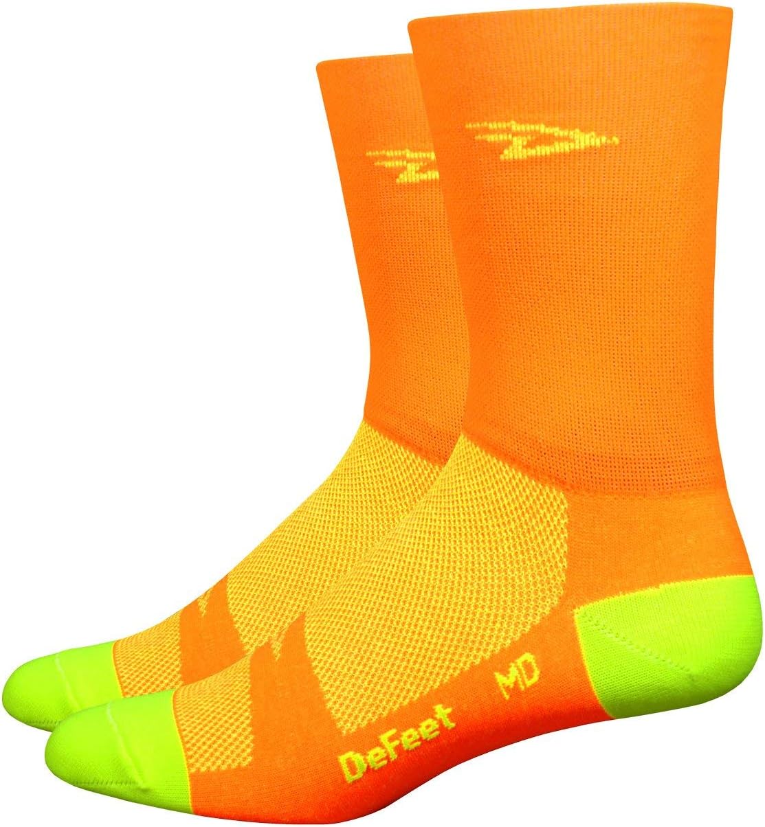Defeet Aireator 5in Hi-Vis Socks - Image 2